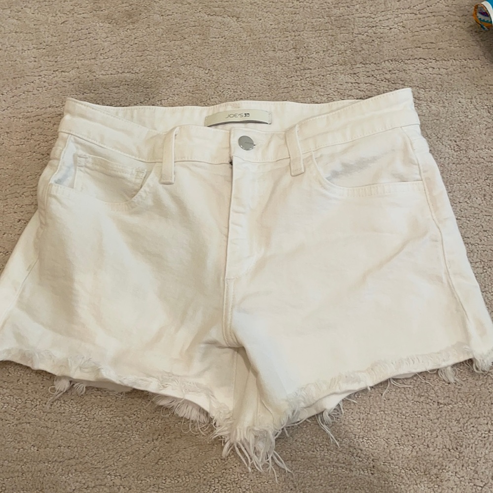 Joe’s jeans white jeans shorts, size 27